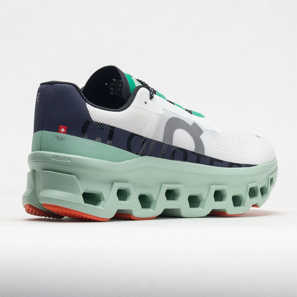 On Running On Cloudmonster Women's Undyed White/Creek 8 On Running On Cloudmonster Women's Undyed White/Creek - Image 6