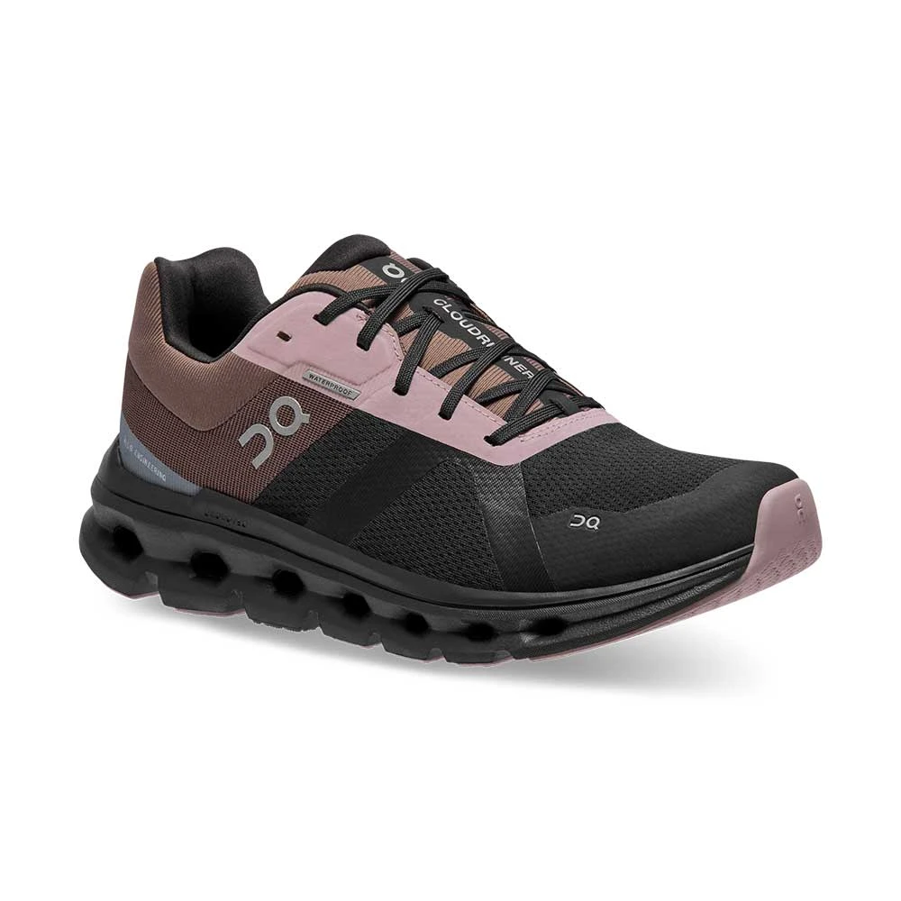 On Running Women's Cloudrunner Waterproof Running Shoe - Black/Grape - Regular (B) 4 On Running Women's Cloudrunner Waterproof Running Shoe - Black/Grape - Regular (B) - Image 2