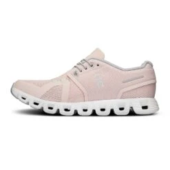 On Running Women's Cloud 5 Running Shoe - Shell/White - Regular (B) -On Running Store Medium PNG 59.98153 cloud 5 fw23 shell white w g4