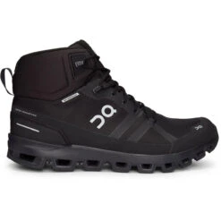 On Running Men's Cloudrock Waterproof -On Running Store Small PNG FW19 Cloudrock Waterproof All Black M Pack Shot 1